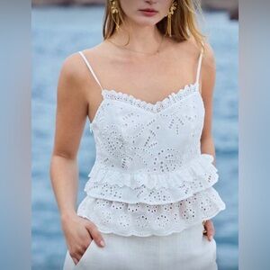 MOTF White Lace Camisole Top